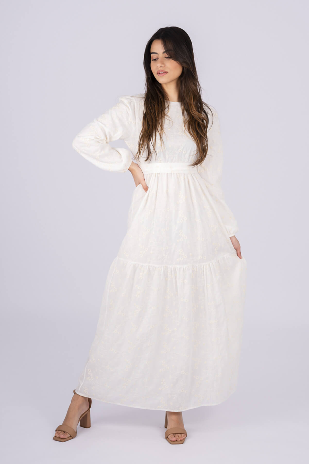 Robe longue blanche