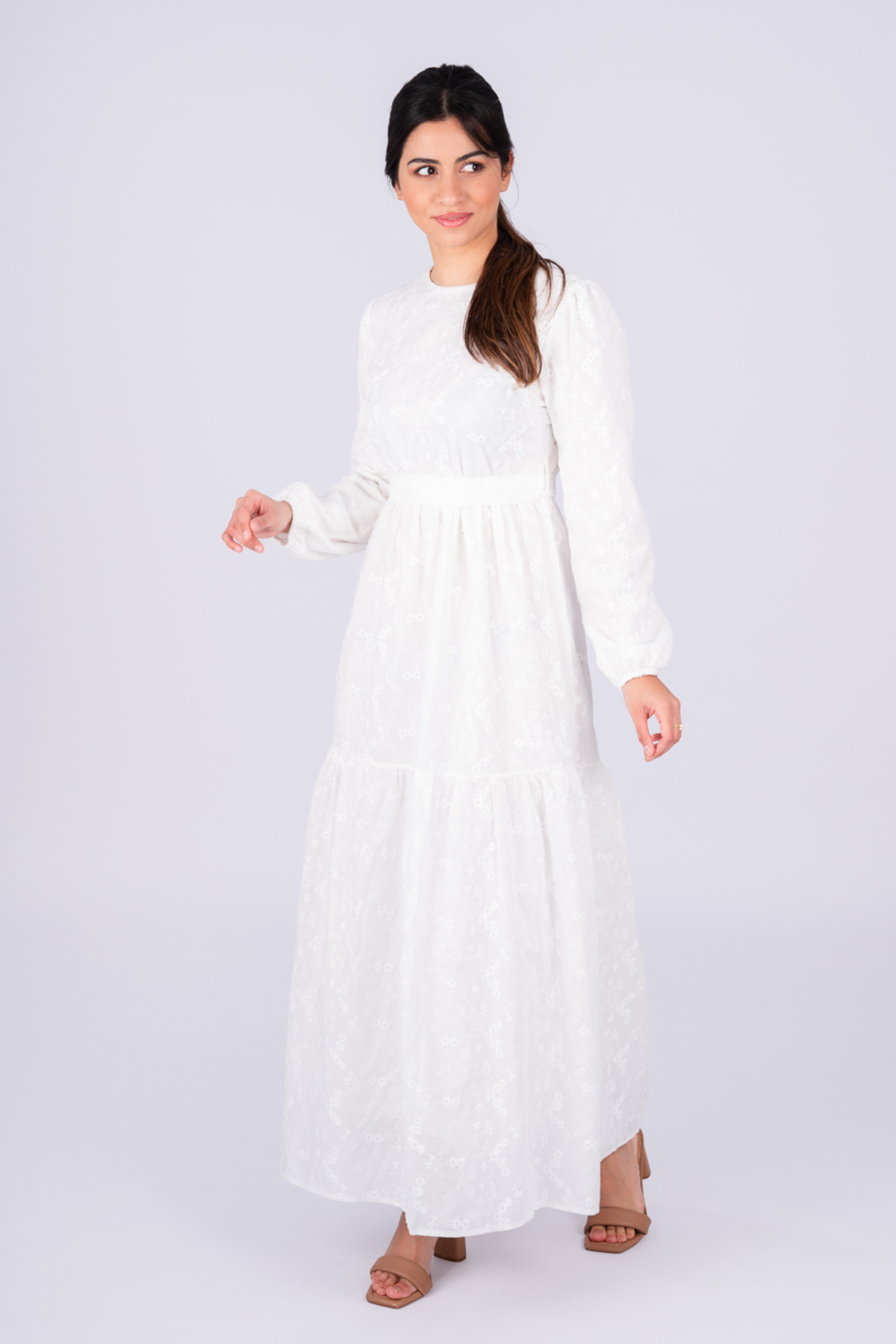 Robe longue blanche