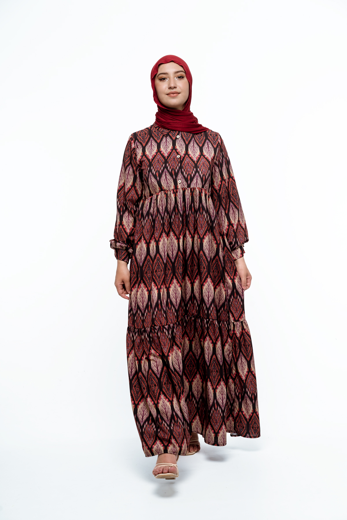 Robe longue standard avec imprimé