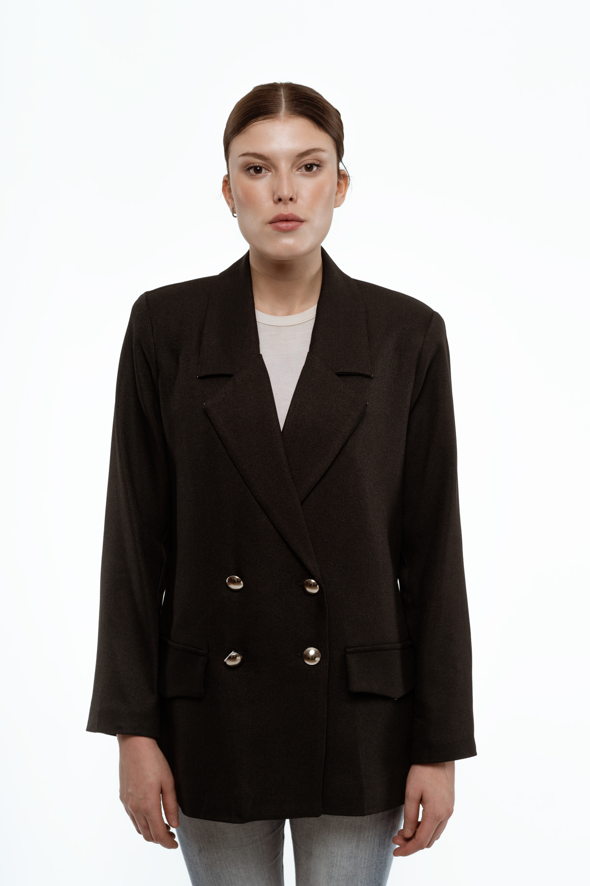 Veste blazer oversize, 04 boutons