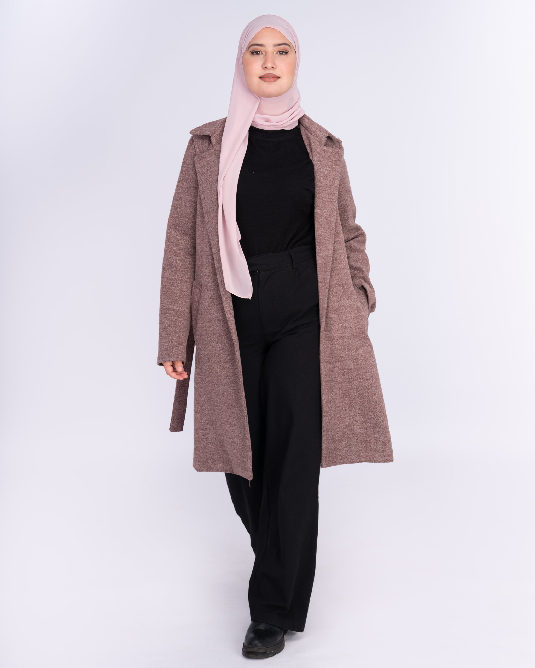 Manteau en cachemire marron