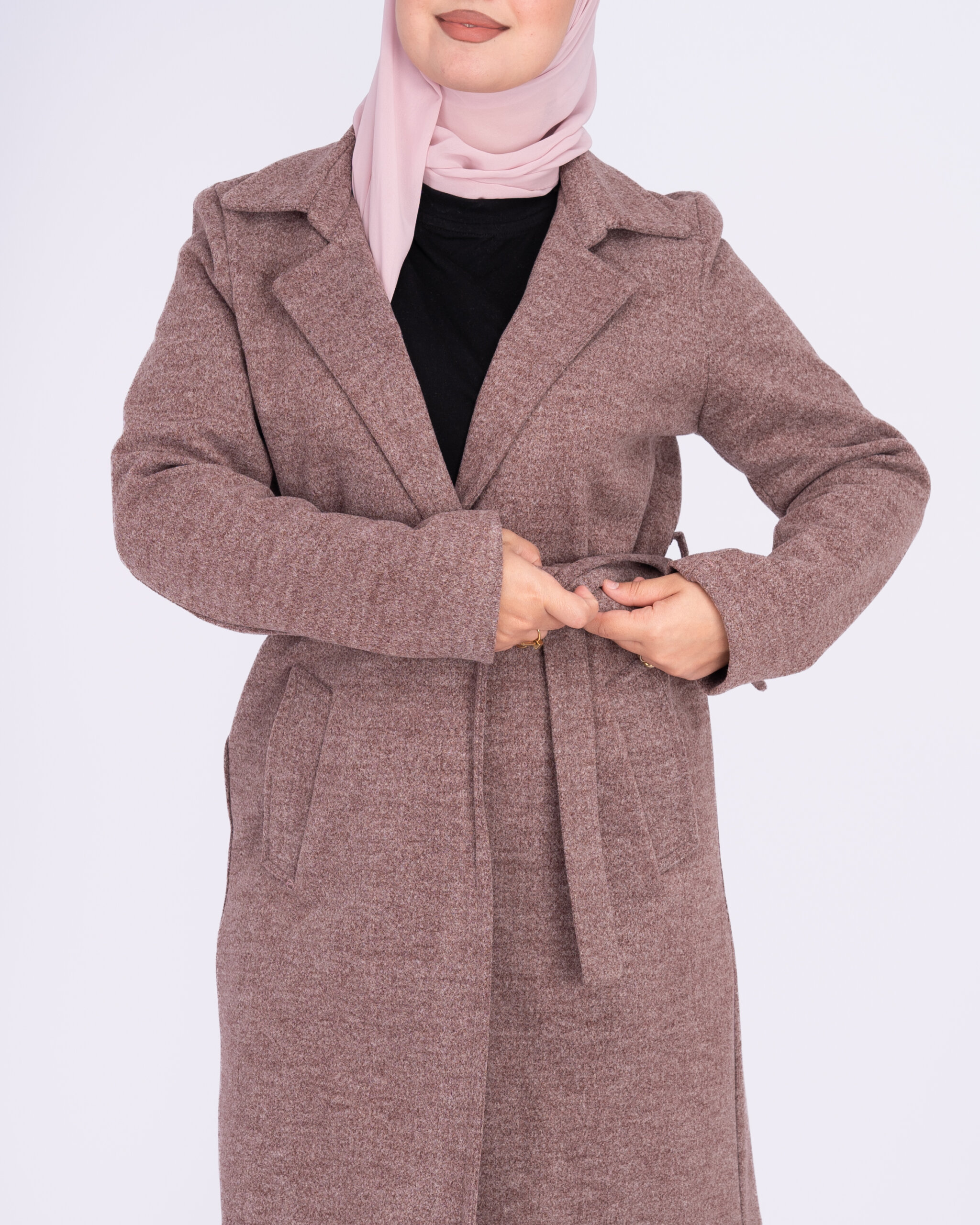 Manteau en cachemire marron