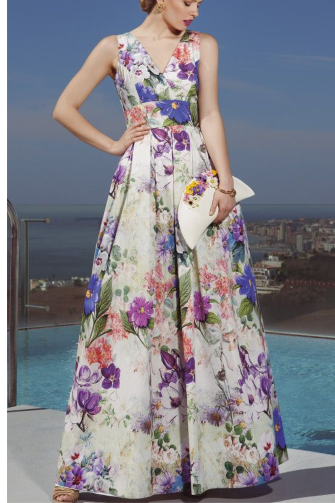 Robe à fleur longue